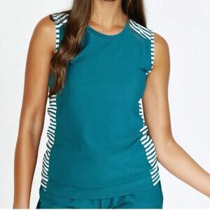 Calypsa by Modli Loose Fit Maya Swim-Top size XL NWT Teal blue/green TOP ONLY